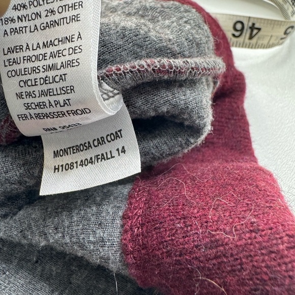 Horny Toad Wool Blend Monterossa Long Car Sweater Coat Womens Size Large - Picture 8 of 11